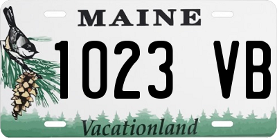 ME license plate 1023VB