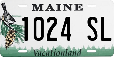 ME license plate 1024SL