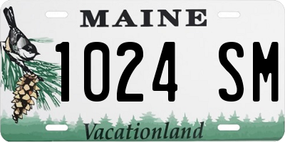 ME license plate 1024SM