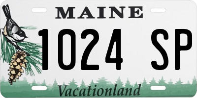 ME license plate 1024SP