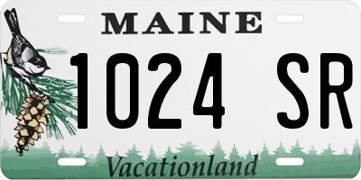 ME license plate 1024SR