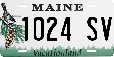 ME license plate 1024SV