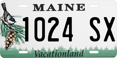 ME license plate 1024SX