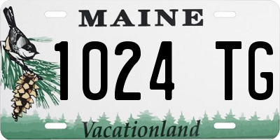 ME license plate 1024TG