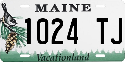 ME license plate 1024TJ