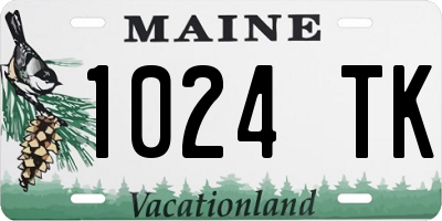 ME license plate 1024TK