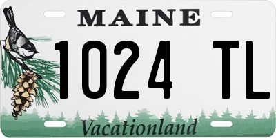 ME license plate 1024TL
