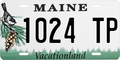 ME license plate 1024TP
