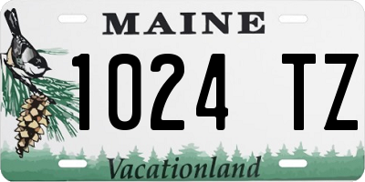 ME license plate 1024TZ