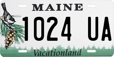 ME license plate 1024UA