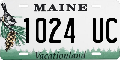 ME license plate 1024UC