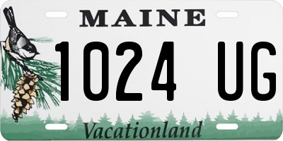 ME license plate 1024UG