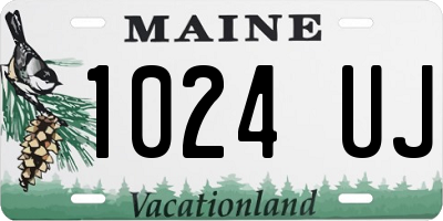 ME license plate 1024UJ