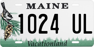 ME license plate 1024UL