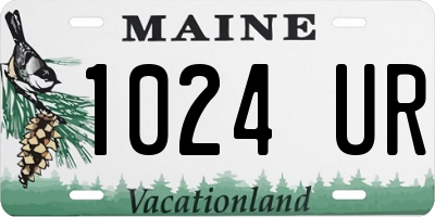 ME license plate 1024UR