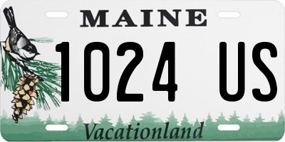 ME license plate 1024US