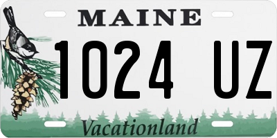 ME license plate 1024UZ