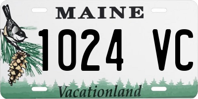 ME license plate 1024VC