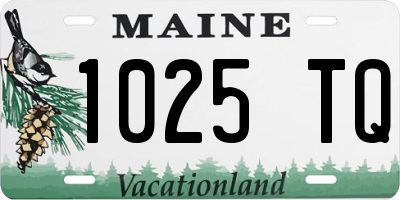 ME license plate 1025TQ