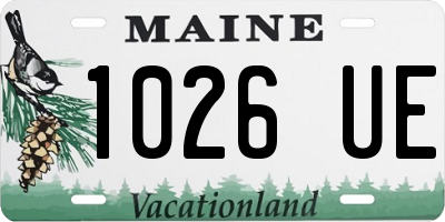 ME license plate 1026UE