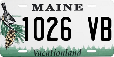 ME license plate 1026VB