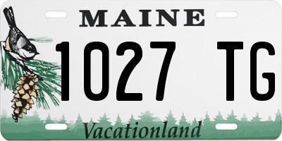 ME license plate 1027TG