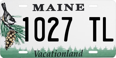 ME license plate 1027TL
