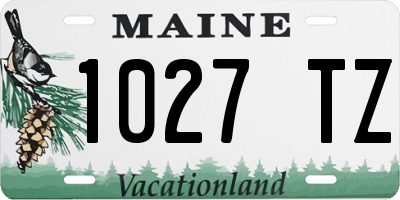 ME license plate 1027TZ