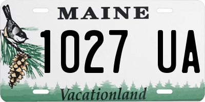 ME license plate 1027UA