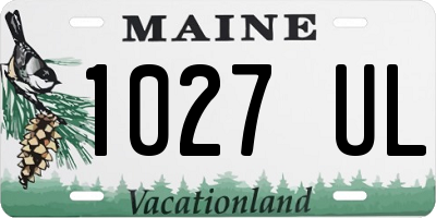 ME license plate 1027UL