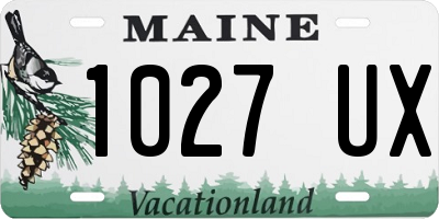 ME license plate 1027UX