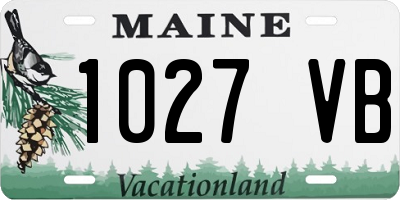 ME license plate 1027VB