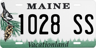ME license plate 1028SS