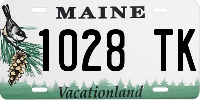ME license plate 1028TK