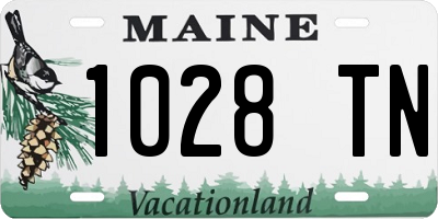 ME license plate 1028TN