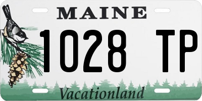 ME license plate 1028TP