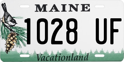 ME license plate 1028UF