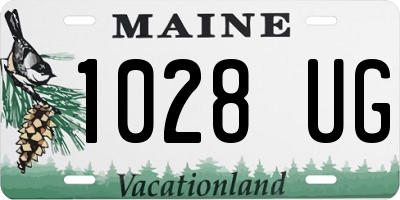 ME license plate 1028UG