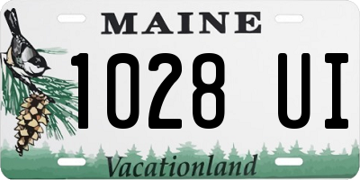 ME license plate 1028UI