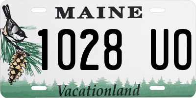 ME license plate 1028UO