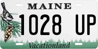 ME license plate 1028UP