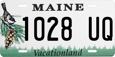 ME license plate 1028UQ