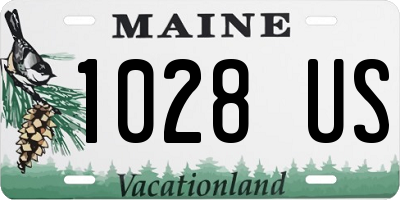 ME license plate 1028US