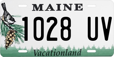 ME license plate 1028UV