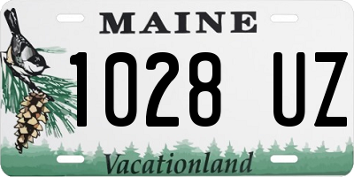 ME license plate 1028UZ