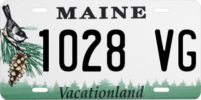 ME license plate 1028VG