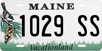 ME license plate 1029SS