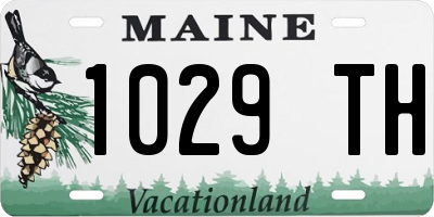 ME license plate 1029TH