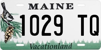 ME license plate 1029TQ