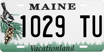 ME license plate 1029TU